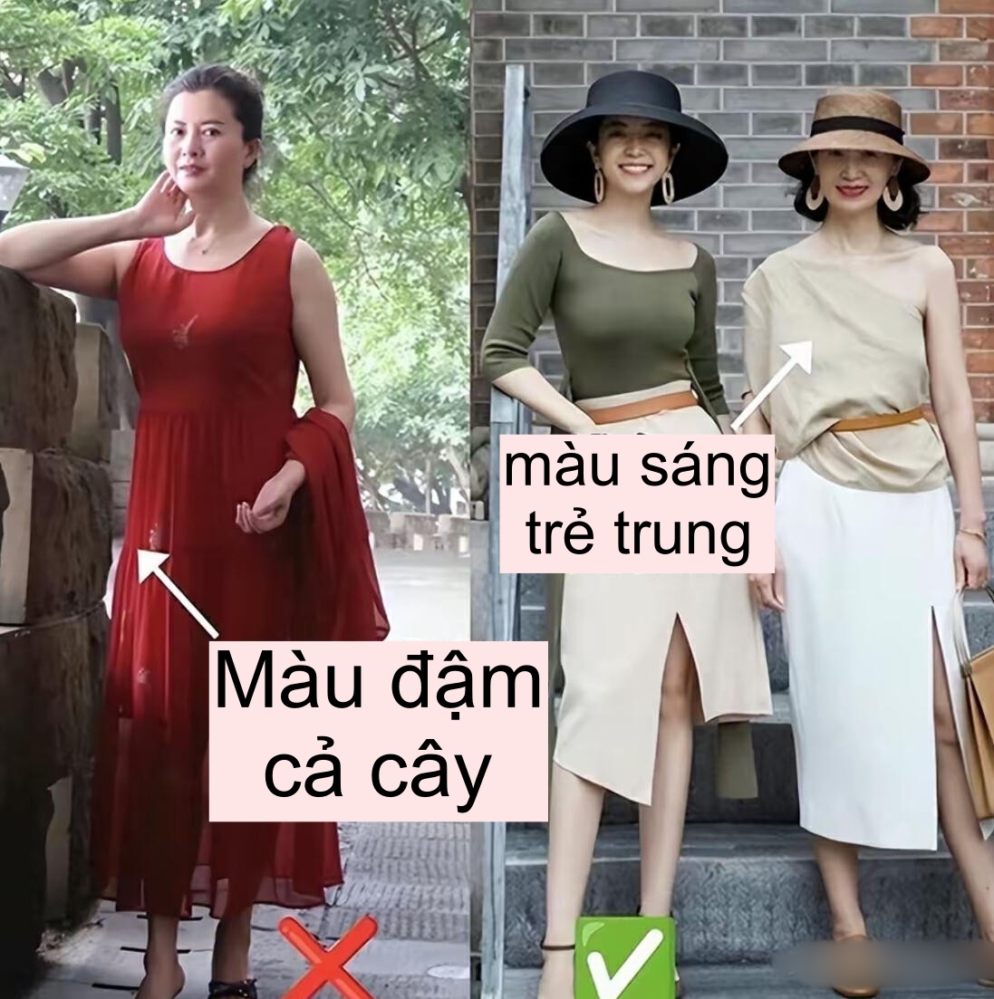 Phụ nữ trung niên nên tránh xa 4 màu sắc cộp mác Phụ nữ trung niên nên tránh xa 4 màu sắc cộp mác